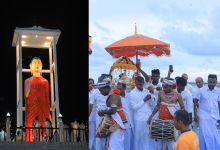 யாழ்ப்பாணம்-நயினாதீவில் 88 அடி உயரமுடைய புத்த சிலை திறந்து
