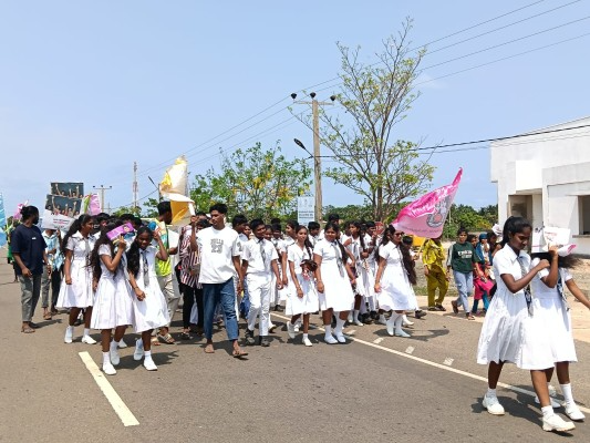 முல்லைத்தீவில் போதைப்பொருளுக்கு எதிராக மாபெரும் விழிப்புணர்வு பேரணி