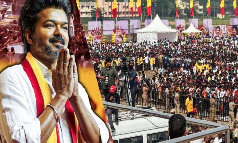 பலத்த பாதுகாப்புடன் வெற்றிச்சான்றிதழ் பெற புறப்பட்ட விஜய்