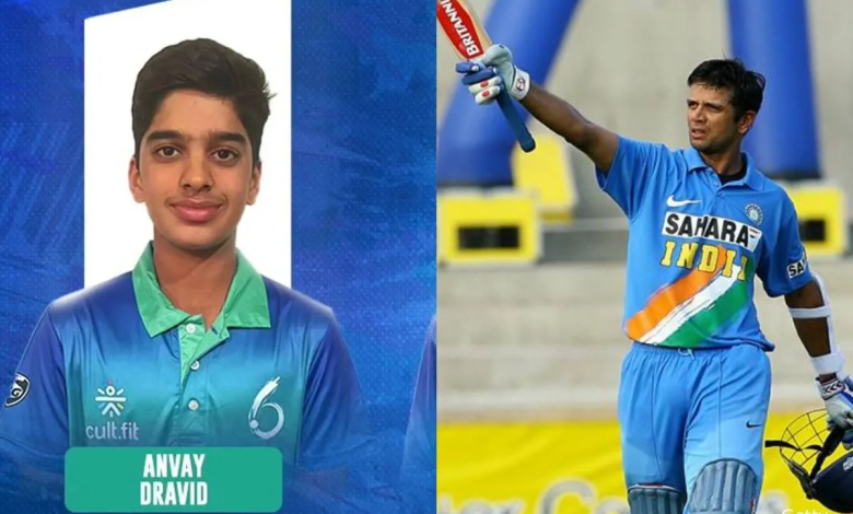 ராகுல் திராவிட்டின் மகன் அன்வே திராவிட் இந்திய யு-19 அணியில் – இலங்கை தொடரில் களமிறங்குகிறார்