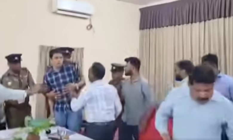 கிளிநொச்சி மாவட்ட ஒருங்கிணைப்புக் குழு கூட்டத்தில் பரபரப்பு: அர்ச்சுனா எம்.பி வெளியேற்றம்