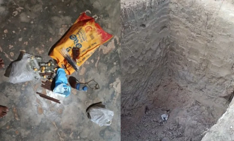 கிளிநொச்சி இரணைமடு பகுதியில் புதையல் தோண்ட முயன்றதாக கைது செய்யப்பட்ட சந்தேகநபர்கள்